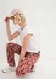 Pantaloni a palazzo in fantasia con cinta comoda, bonprix