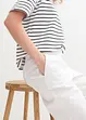 Pantaloni in misto lino e cotone,  vita alta, bonprix
