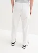 Pantaloni in misto lino e cotone,  vita alta, bonprix