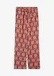 Pantaloni a palazzo in fantasia con cinta comoda, bonprix