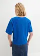 Maglia con maniche a pipistrello e ricami traforati, bonprix