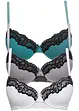 Reggiseno con coppe preformate e ferretto (pacco da 3), bonprix