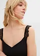 Camicia da notte lunga con spalline in pizzo e cotone biologico, bonprix