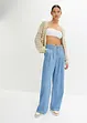 Jeans wide leg, vita bassa, bonprix