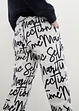 Pantaloni stampati con elastico in vita, bonprix