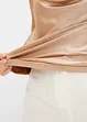 Top lucido con scollatura a cascata, bonprix