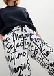 Pantaloni stampati con elastico in vita, bonprix