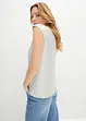 Top lucido con scollatura a cascata, bonprix