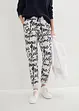 Pantaloni stampati con elastico in vita, bonprix