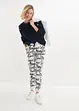 Pantaloni stampati con elastico in vita, bonprix