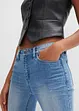 Jeans a zampa elasticizzati, vita media, bonprix