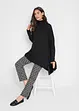 Maglione-poncho a collo alto dal taglio asimmetrico, bonprix