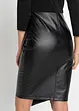 Abito in similpelle con corpino in jersey, bonprix