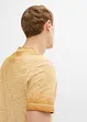 Maglia serafino a maniche corte  in puro cotone biologico effetto lavato, bonprix