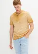 Maglia serafino a maniche corte  in puro cotone biologico effetto lavato, bonprix