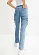 Jeans cargo straight con effetto lavato, bonprix