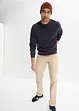 Pantaloni con elastico in vita in puro cotone regular fit, straight, bonprix