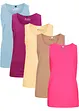 Top lungo in puro cotone (pacco da 5), bonprix