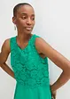 Abito midi in chiffon con pizzo, bonprix