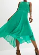 Abito midi in chiffon con pizzo, bonprix