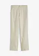 Pantaloni in misto lino viscosa,  vita alta, bonprix