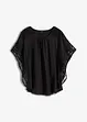 Blusa con pizzo in poliestere riciclato, bonprix