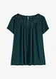 Blusa con pizzo, bonprix