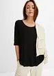 Maglia con scollo rotondo in viscosa morbida, bonprix