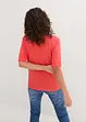 Maglia a mezze maniche con scollo a barca con cotone biologico, bonprix