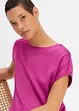 Maglia con inserto in satin, bonprix