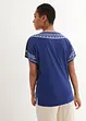 T-shirt dal taglio comodo con ricami stampati e cotone biologico, bonprix