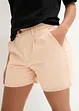 Shorts di jeans con cinta comoda, a vita alta, bpc bonprix collection