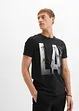 T-shirt in cotone biologico, slim fit, bonprix