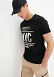 T-shirt in cotone biologico, slim fit, bonprix