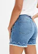 Shorts di jeans con ricami traforati, bonprix