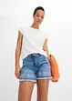 Shorts di jeans con ricami traforati, bonprix