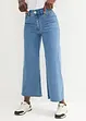 Jeans cropped wide leg, vita alta, bonprix