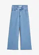 Jeans cropped wide leg, vita alta, bonprix