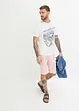 T-shirt in cotone biologico con moto stampata, John Baner JEANSWEAR