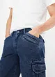 Bermuda cargo in jeans di cotone biologico, loose fit, RAINBOW