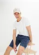 Bermuda cargo in jeans di cotone biologico, loose fit, RAINBOW