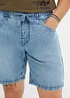 Bermuda di jeans con elastico in vita, regular fit, John Baner JEANSWEAR