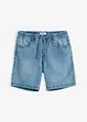 Bermuda di jeans con elastico in vita, regular fit, John Baner JEANSWEAR