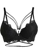 Reggiseno push-up con ferretto e dettagli decorativi, bonprix