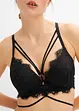 Reggiseno push-up con ferretto e dettagli decorativi, bonprix