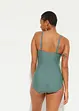 Costume intero modellante a compressione media con effetto incrociato, bonprix