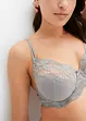 Reggiseno con ferretto (pacco da 3) con poliammide riciclata, bonprix