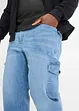 Jeans cropped con cinta comoda loose fit, straight, John Baner JEANSWEAR