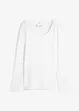 Maglia in cotone a maniche lunghe con scollo rotondo, bonprix