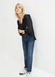 Jeans elasticizzati straight, a vita media, bonprix